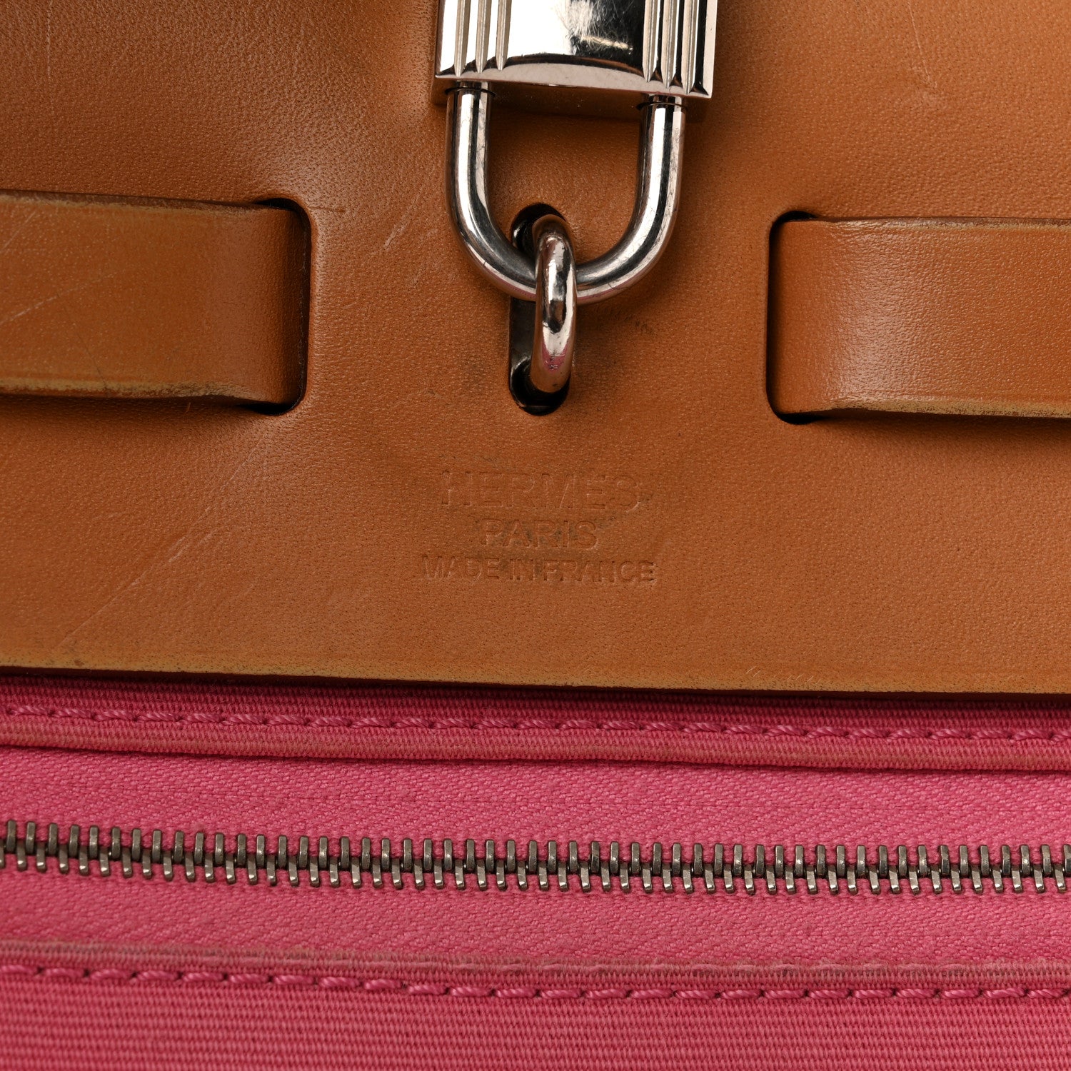 Hermes Toile Vache Hunter Herbag Zip 31 PM Rose Lipstick Natural 7 of 20