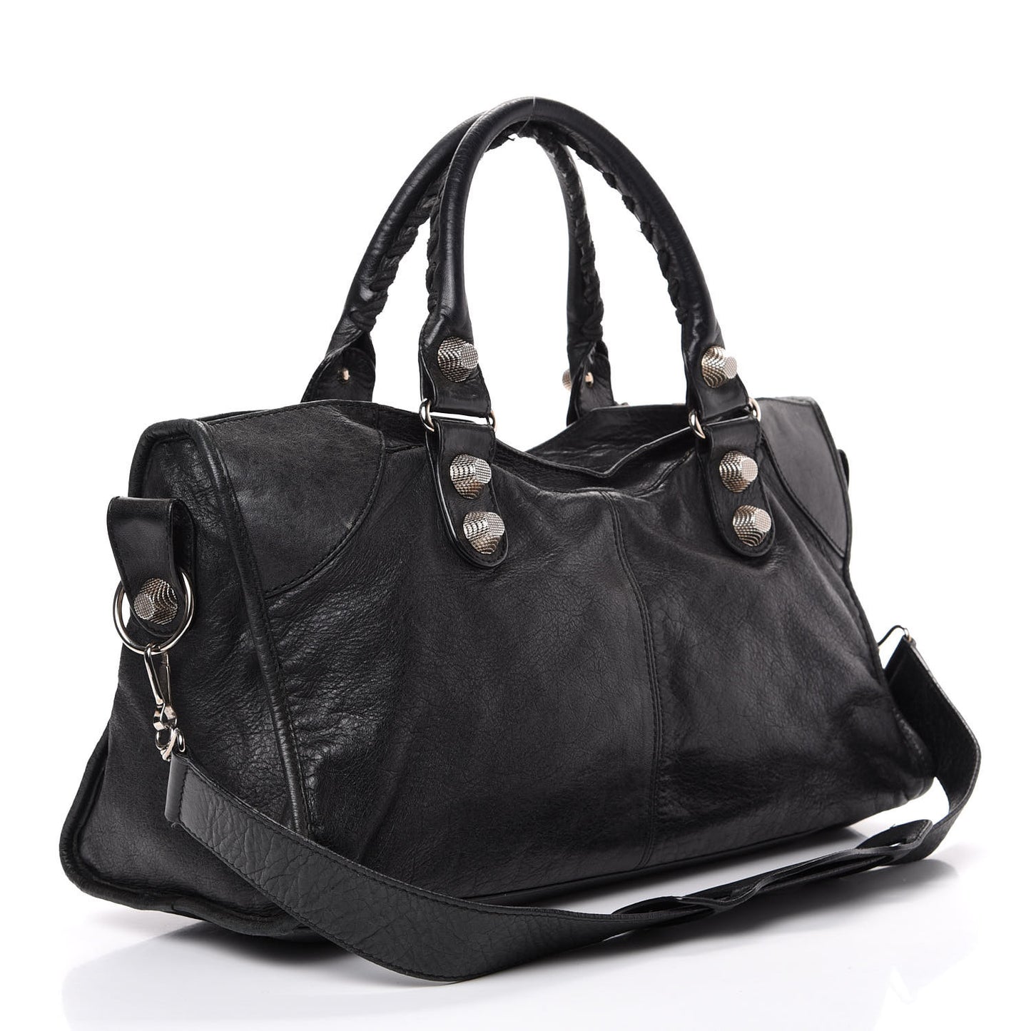 Agneau Giant 21 Silver Hardware Part Time Black