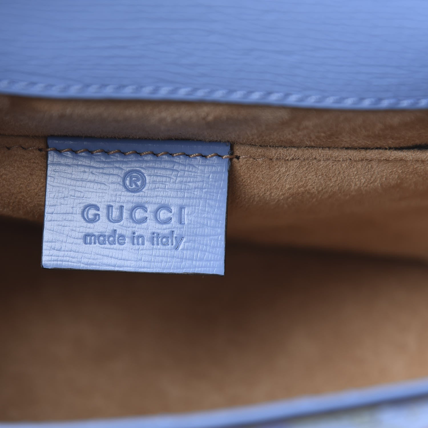 Gucci Shangai Calfskin Web New Flora Mini Sylvie Chain Shoulder Bag Azure 6 of 10