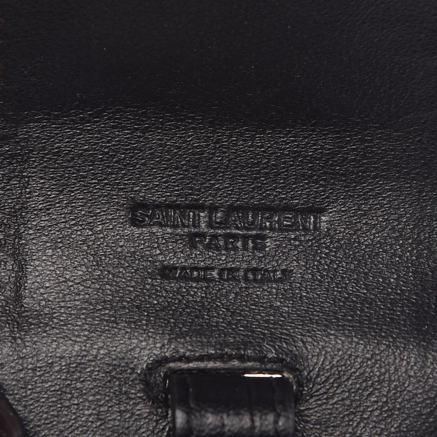 Calfskin Crocodile Embossed Cigarette Case Black