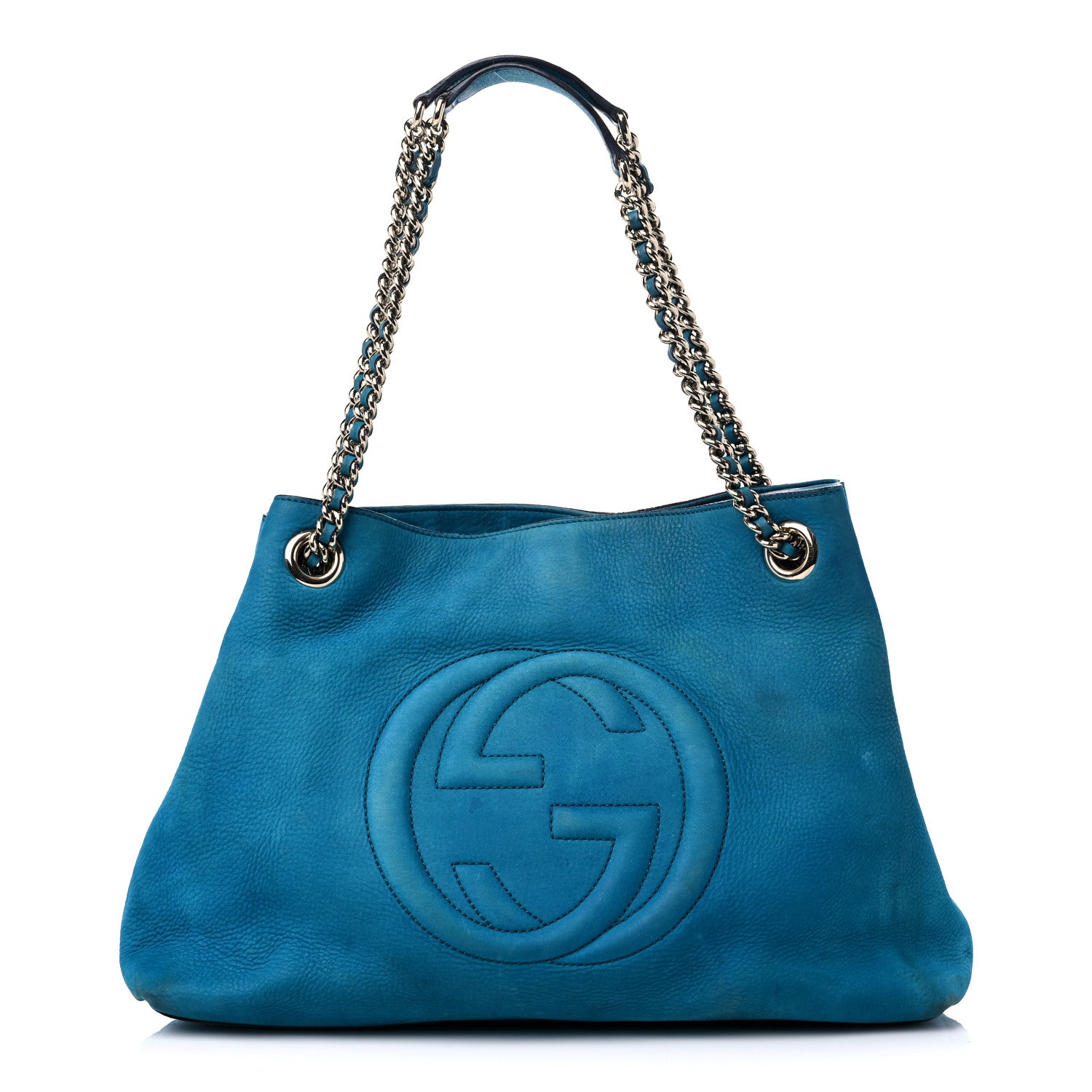 Gucci Vitello Range Medium Soho Chain Shoulder Bag Deep Cobalt 1 of 22