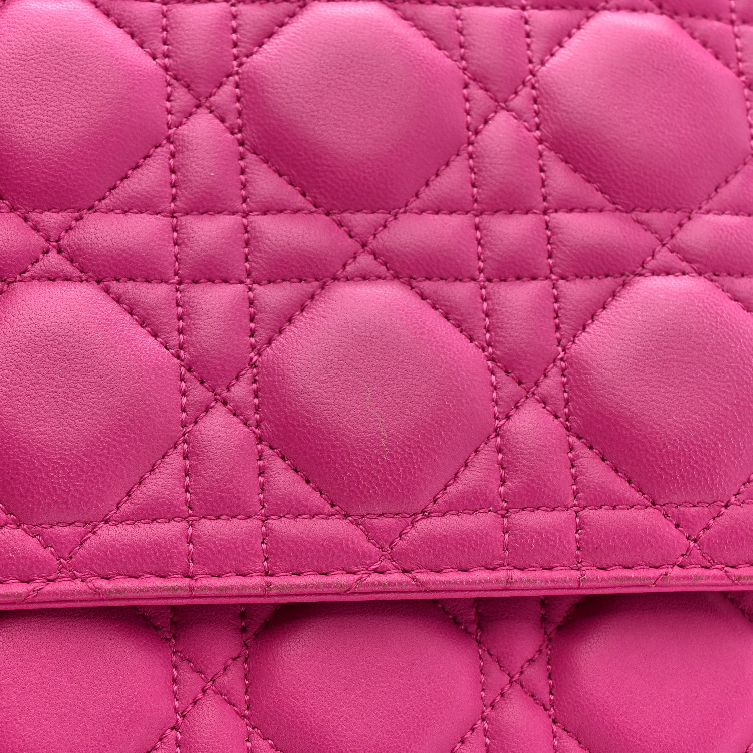 Christian Dior Lambskin Cannage Large Miss Dior Flap Sorbet 17 of 18