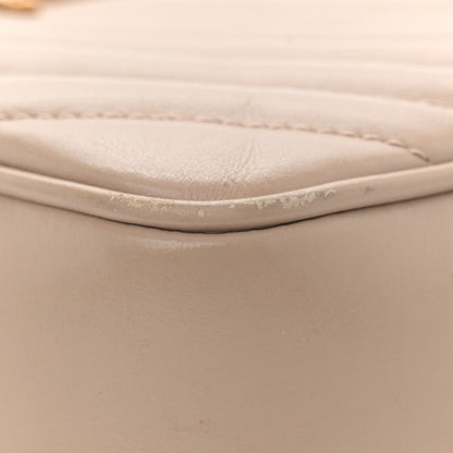 Saint Laurent Calfskin Matelasse Monogram Lou Camera Bag Dark Beige 11 of 13