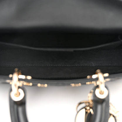 Christian Dior Lambskin Butterfly Cannage Lady D-Joy Black 5 of 9