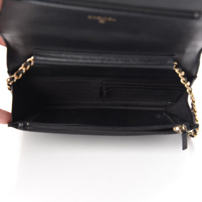 Chanel Caviar Quilted Boy Wallet On Chain WOC Black 5 of 21