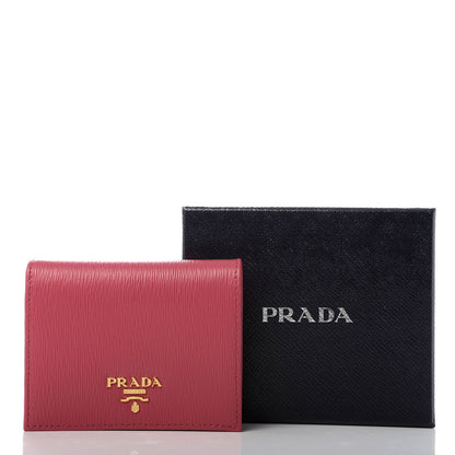 Prada Vitello Move Bifold Wallet Peonia 8 of 8