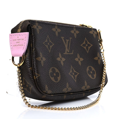 Louis Vuitton Monogram 2021 Christmas Animation Japanese Garden Mini Pochette Accessories Wisteria Pink 3 of 8