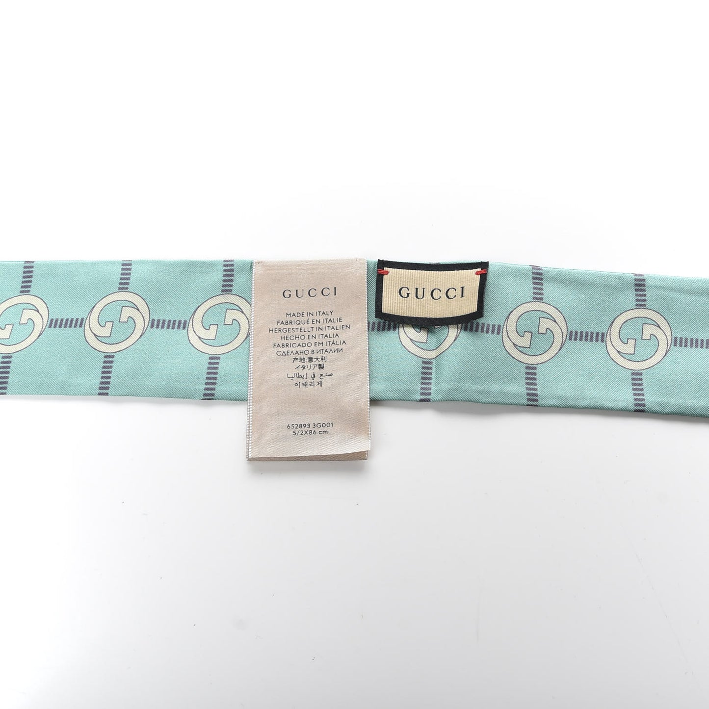 Silk Twill Networkina Neck Bow Scarf Teal Dark Purple