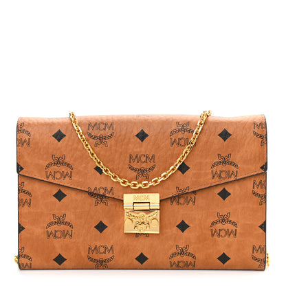 MCM Visetos Millie Wallet On Chain Cognac 1 of 9