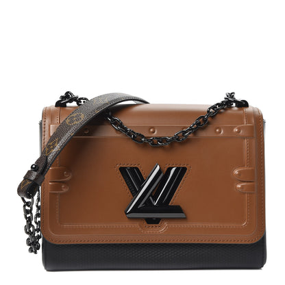 Louis Vuitton Calfskin Cruise Boots Twist Shoulder Bag MM Tan 1 of 10