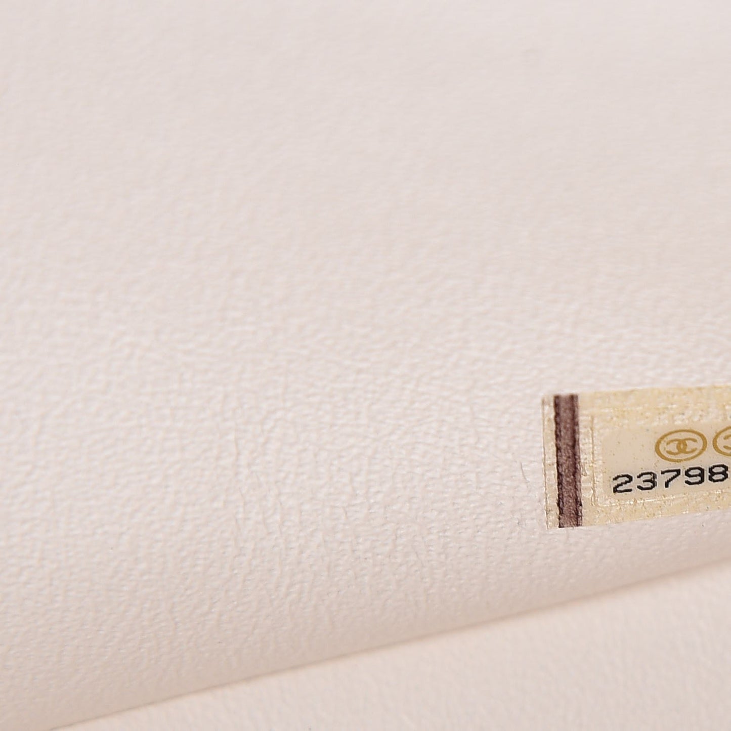 Lambskin Quilted Jumbo Double Flap White