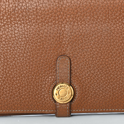 Hermes Togo Dogon Duo Wallet Gold 8 of 10