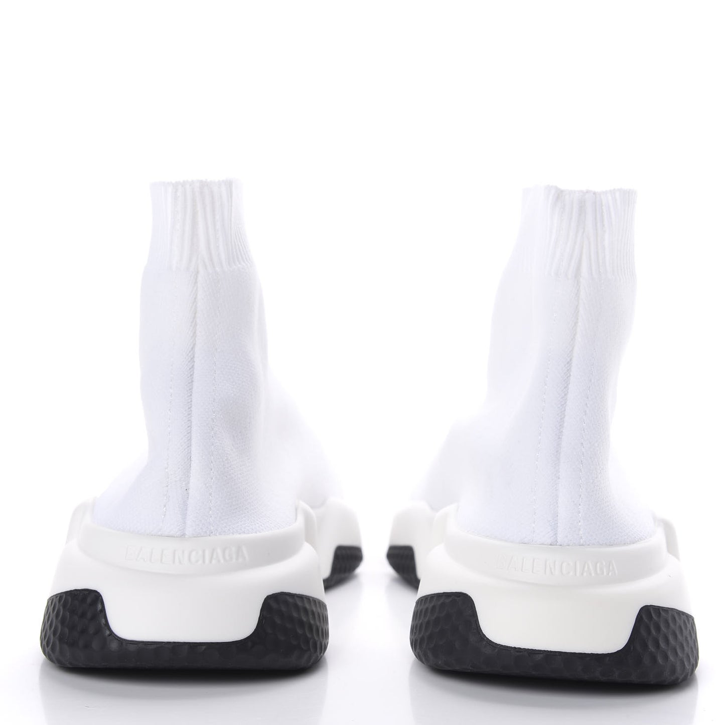 Neoprene Knit Womens Speed Sneakers 37 White Black