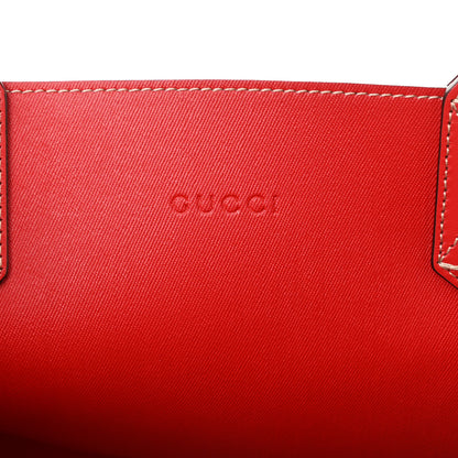 Gucci GG Supreme Monogram Small Reversible Tote Beige Red 10 of 17