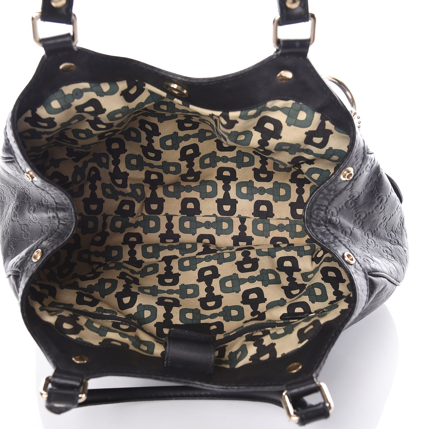 Guccissima Medium Sukey Tote Black