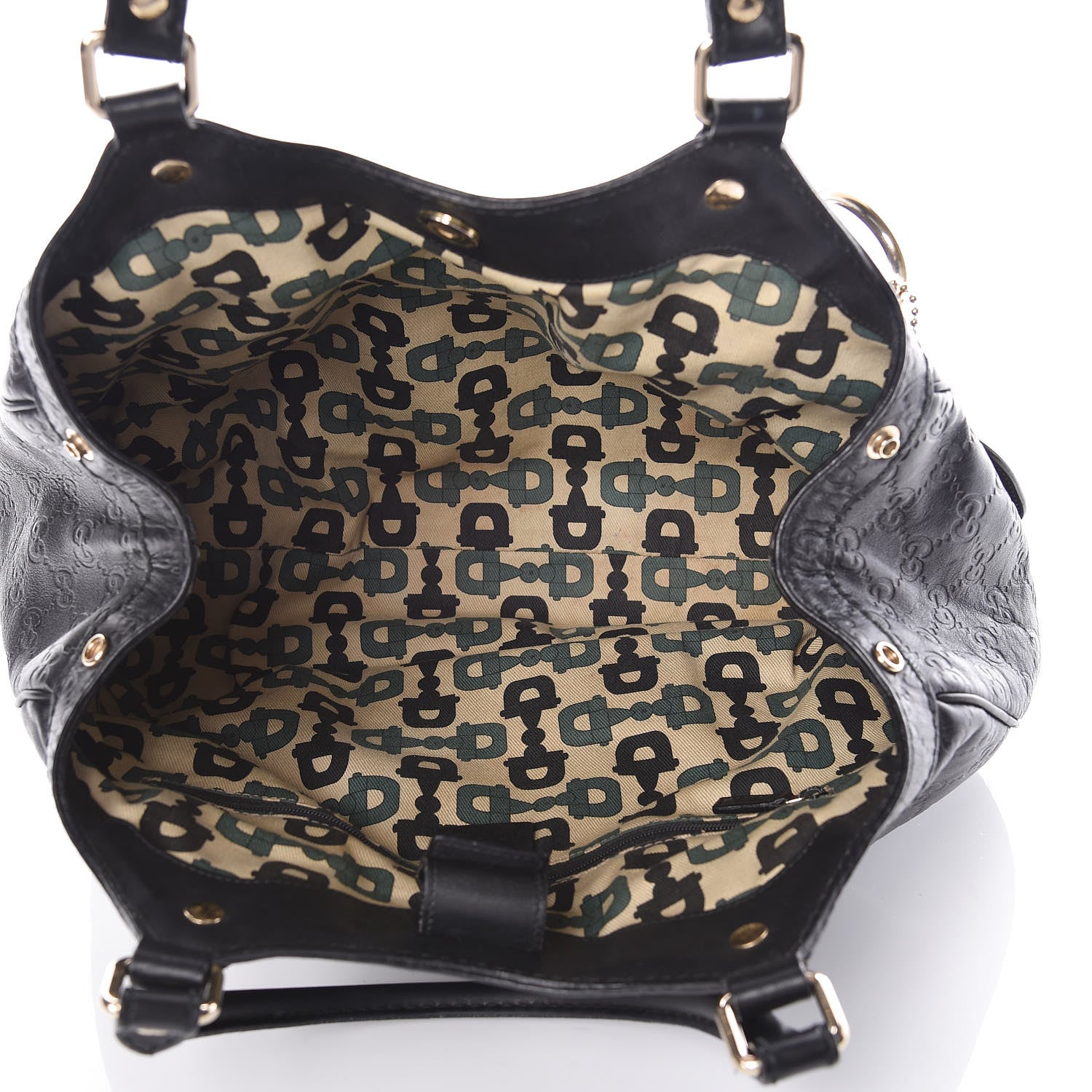 Gucci Guccissima Medium Sukey Tote Black 5 of 14