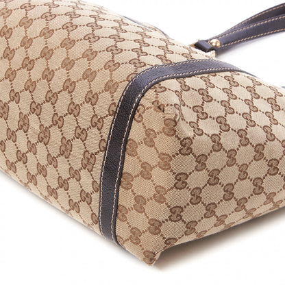 Gucci Monogram Medium New Ladies Web Tote Ebony 4 of 9