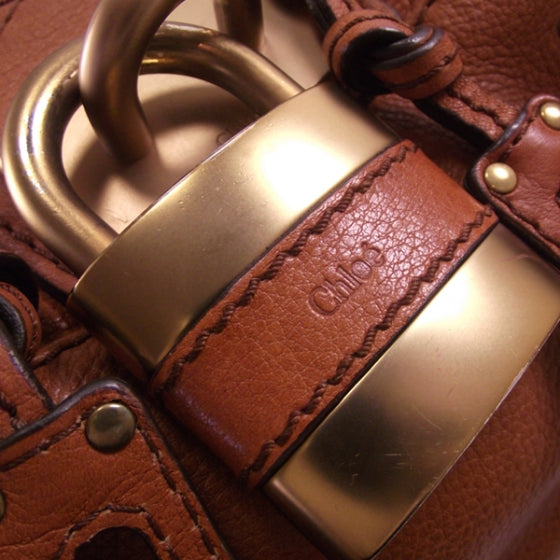 Chloe Leather Paddington Tote Brown 12 of 17