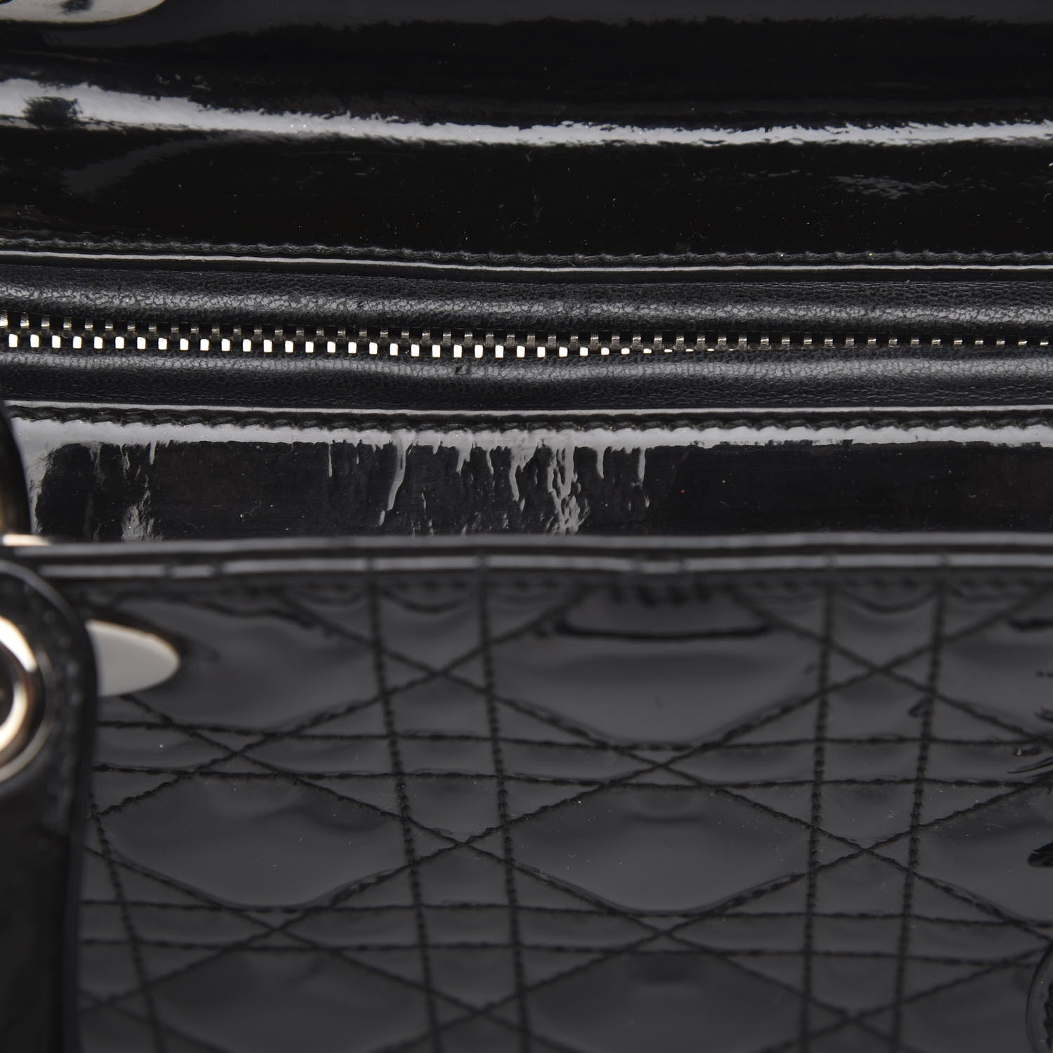Christian Dior Patent Cannage Medium Lady Dior Black 12 of 12