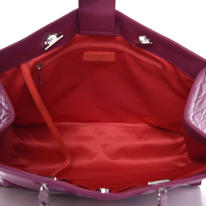 Chanel Vinyl Lipstick Tote Purple 6 of 8