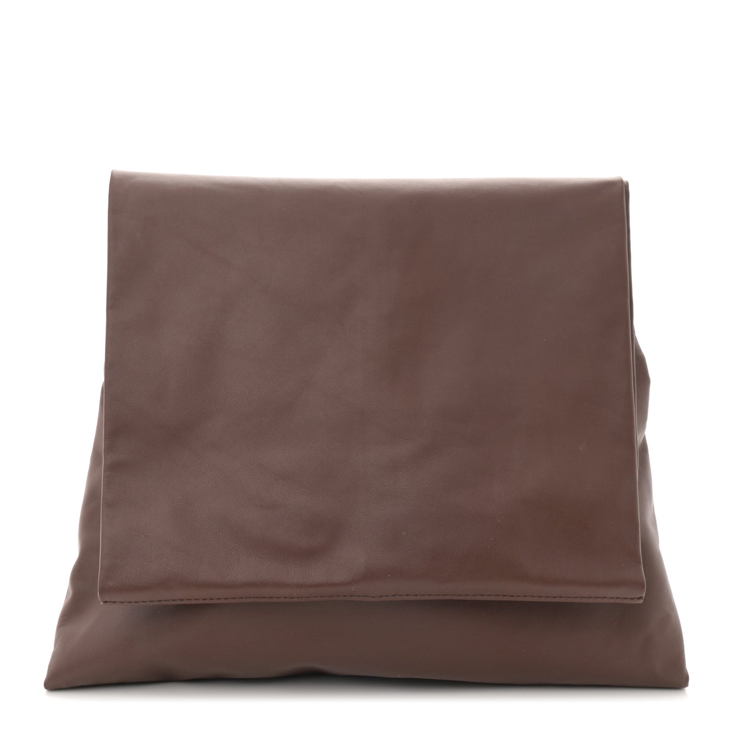 Calfskin Large Glove Bag Chocolate