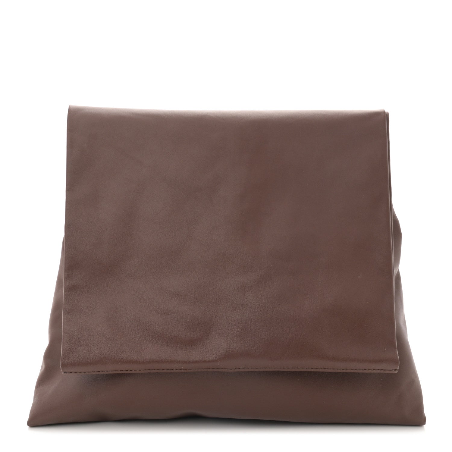 The Row Calfskin Large Glove Bag Chocolate 1 of 10