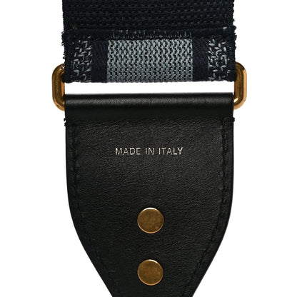 Christian Dior Canvas Embroidered Shoulder Strap Blue 6 of 10