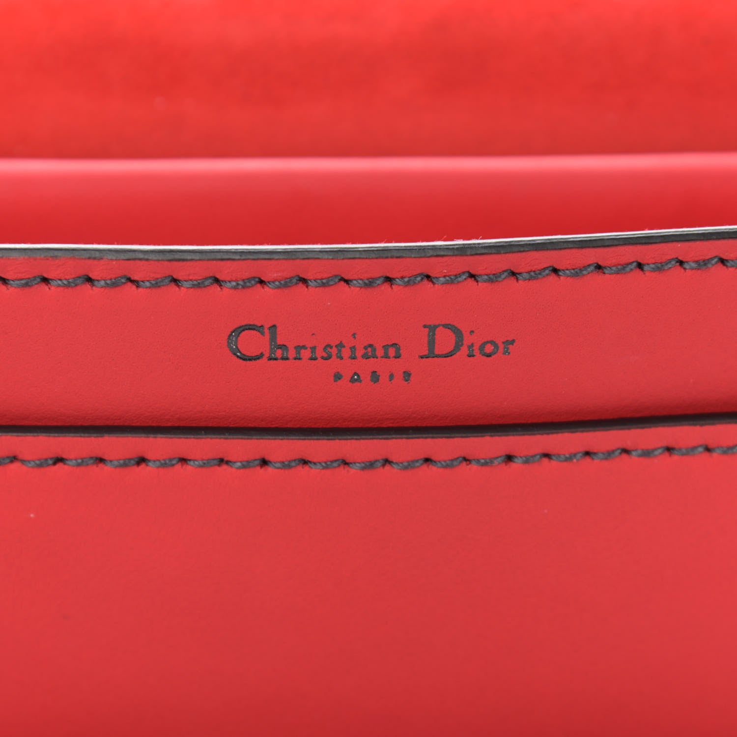 Christian Dior Ultra Matte Calfskin J'Adior Chain Flap Bag Red Black 5 of 10