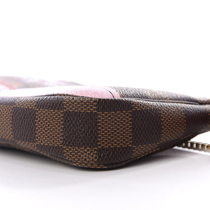 Louis Vuitton Damier Ebene 2019 Christmas Animation Mini Pochette Accessories Red 6 of 9