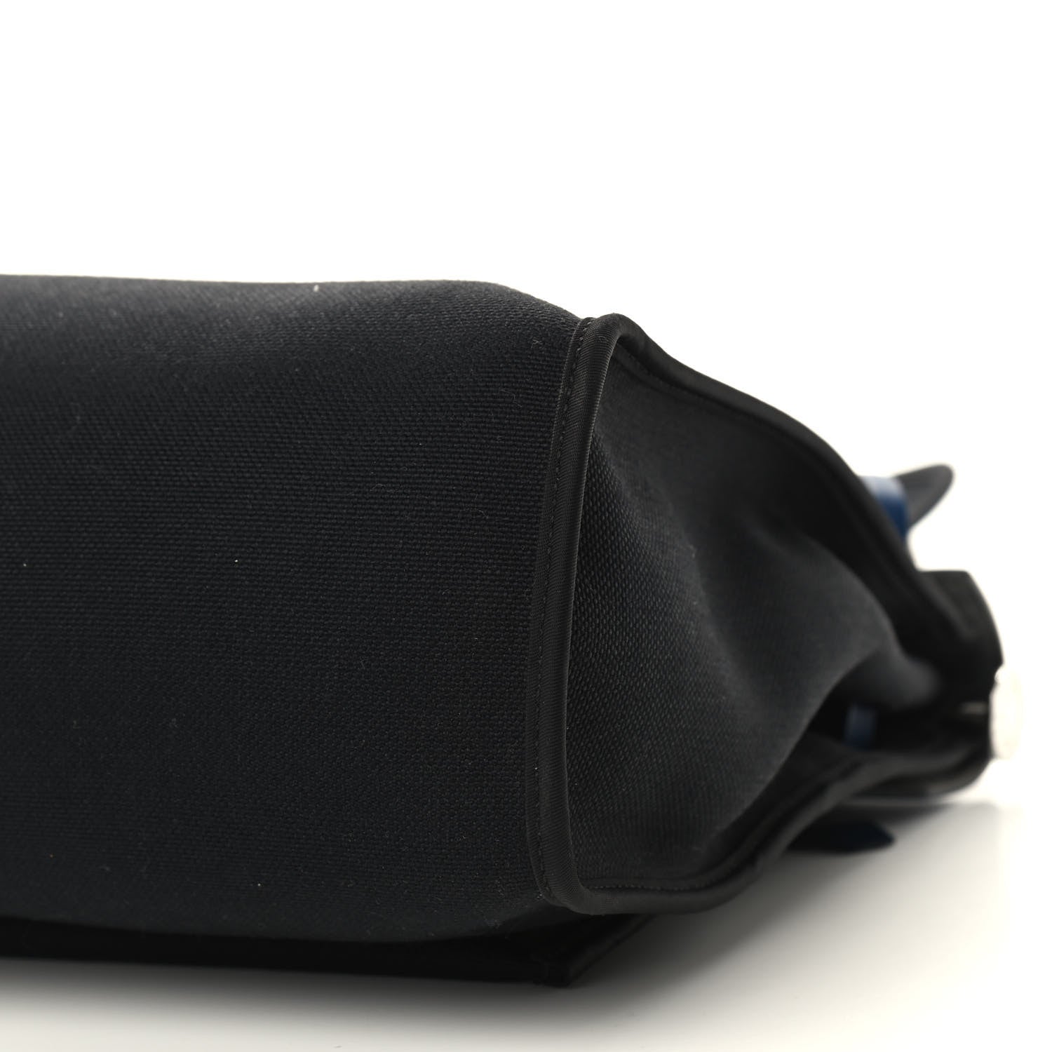 Hermes Vache Hunter Toile Herbag Zip 31 PM Bleu Saphir Black 10 of 10