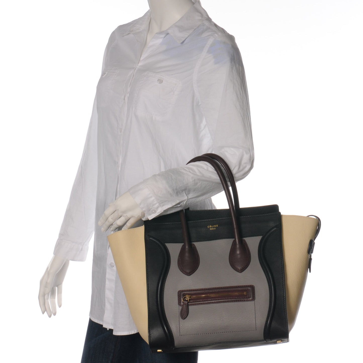Smooth Calfskin Mini Tri-Color Luggage