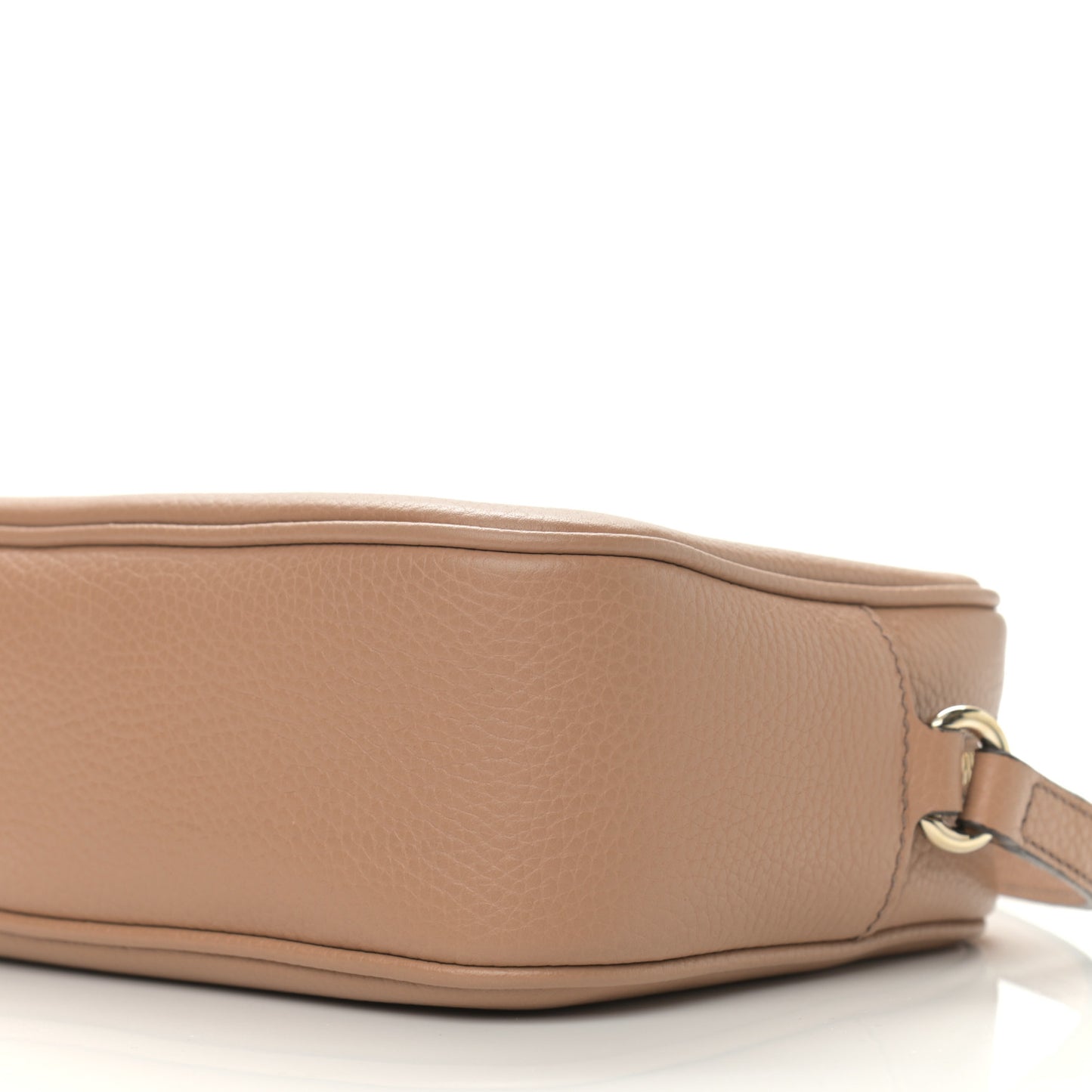Pebbled Calfskin Small Soho Disco Bag Camelia