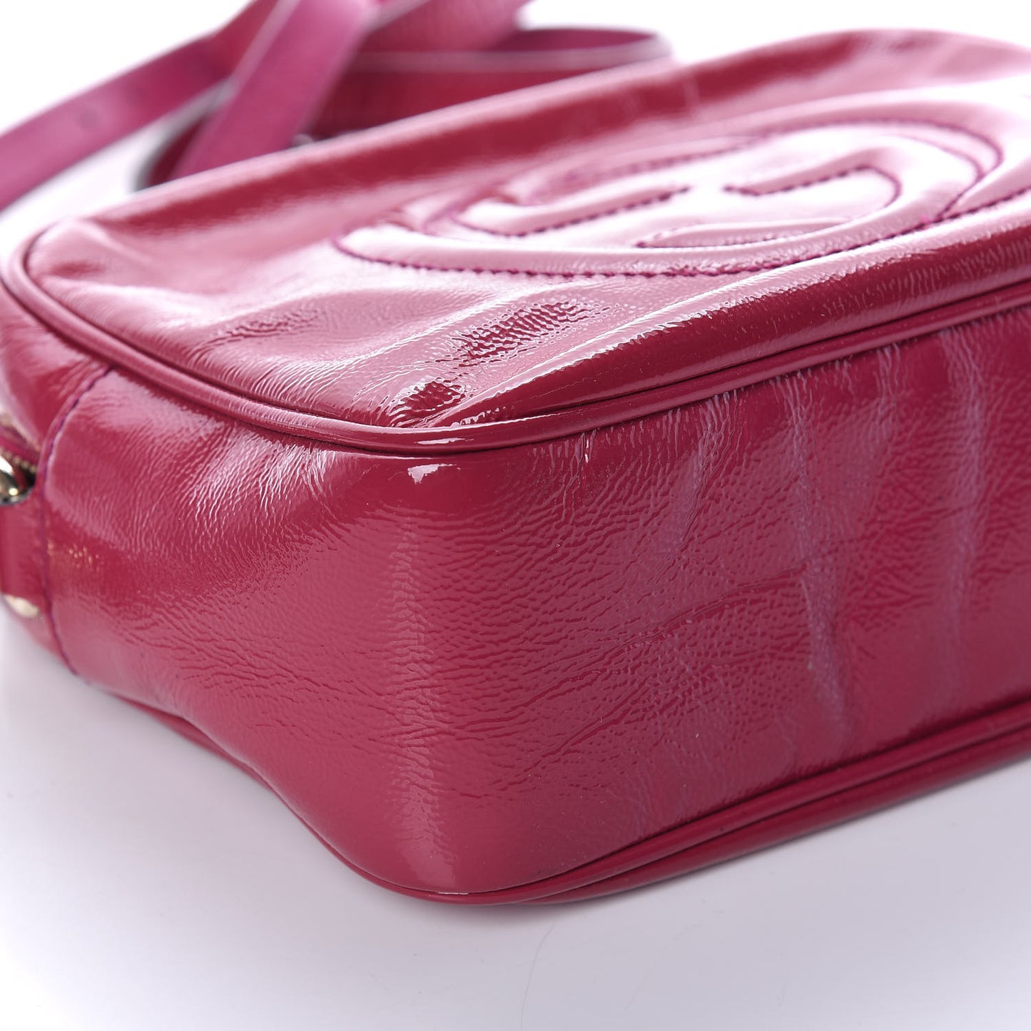 Soft Patent Small Soho Disco Bag Bright Bougainvillea