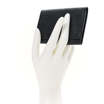 Louis Vuitton Epi Business Card Holder Black 2 of 7