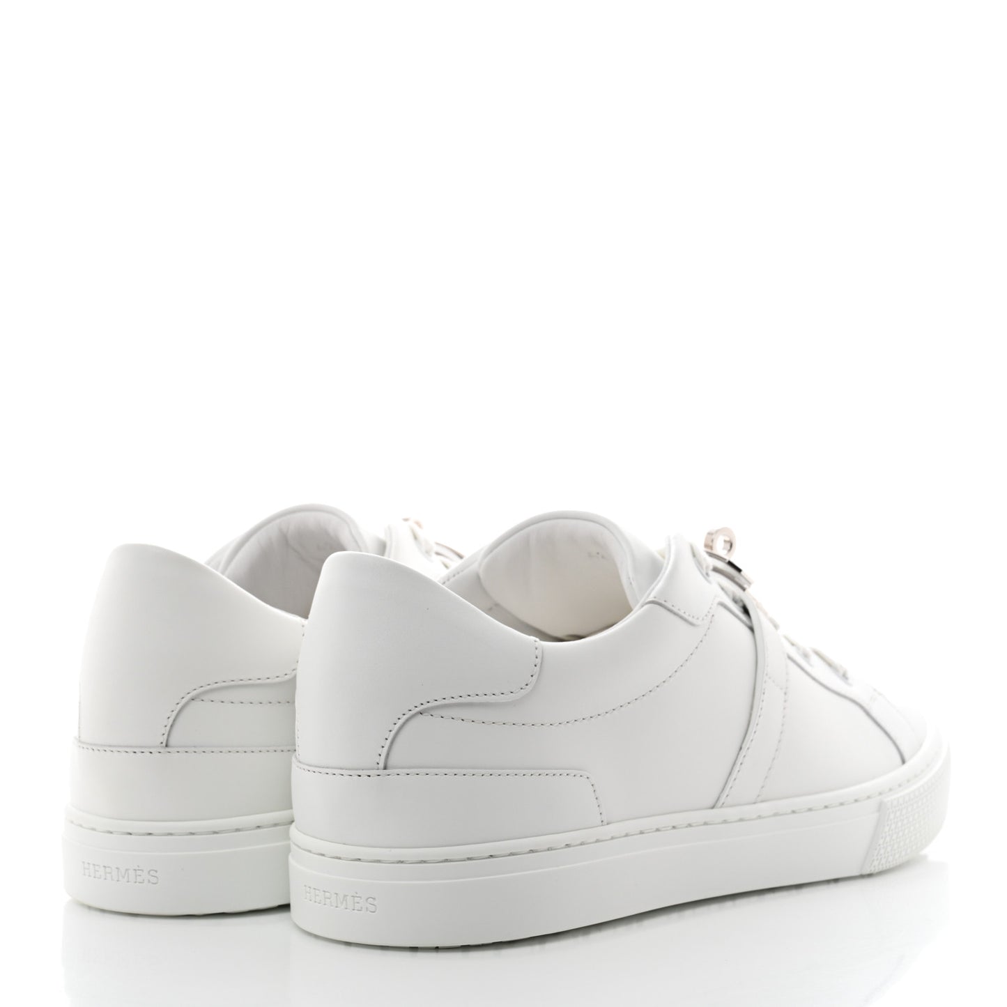 Calfskin Mens Day Sneakers 42 White