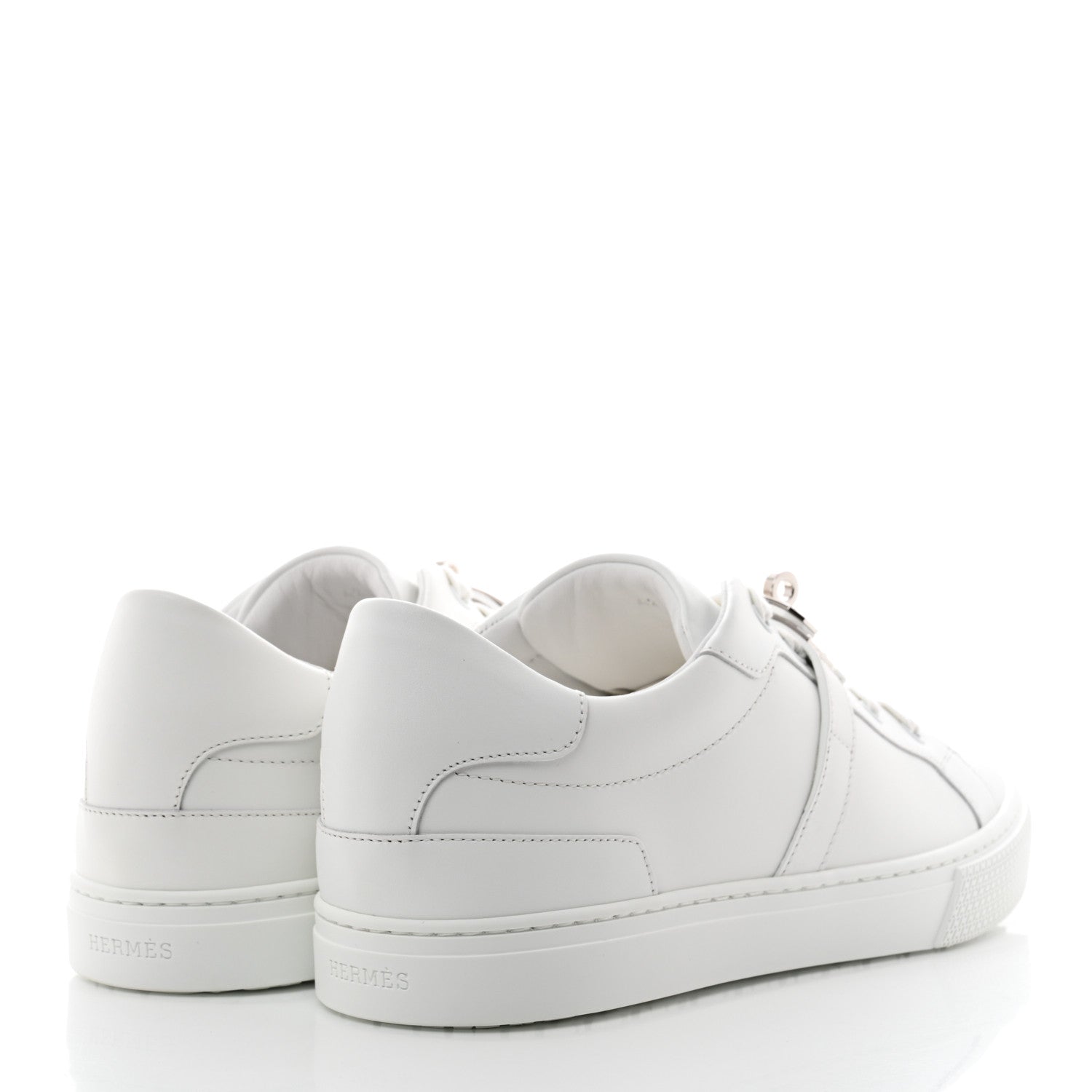 Hermes Calfskin Mens Day Sneakers 42 White 4 of 9