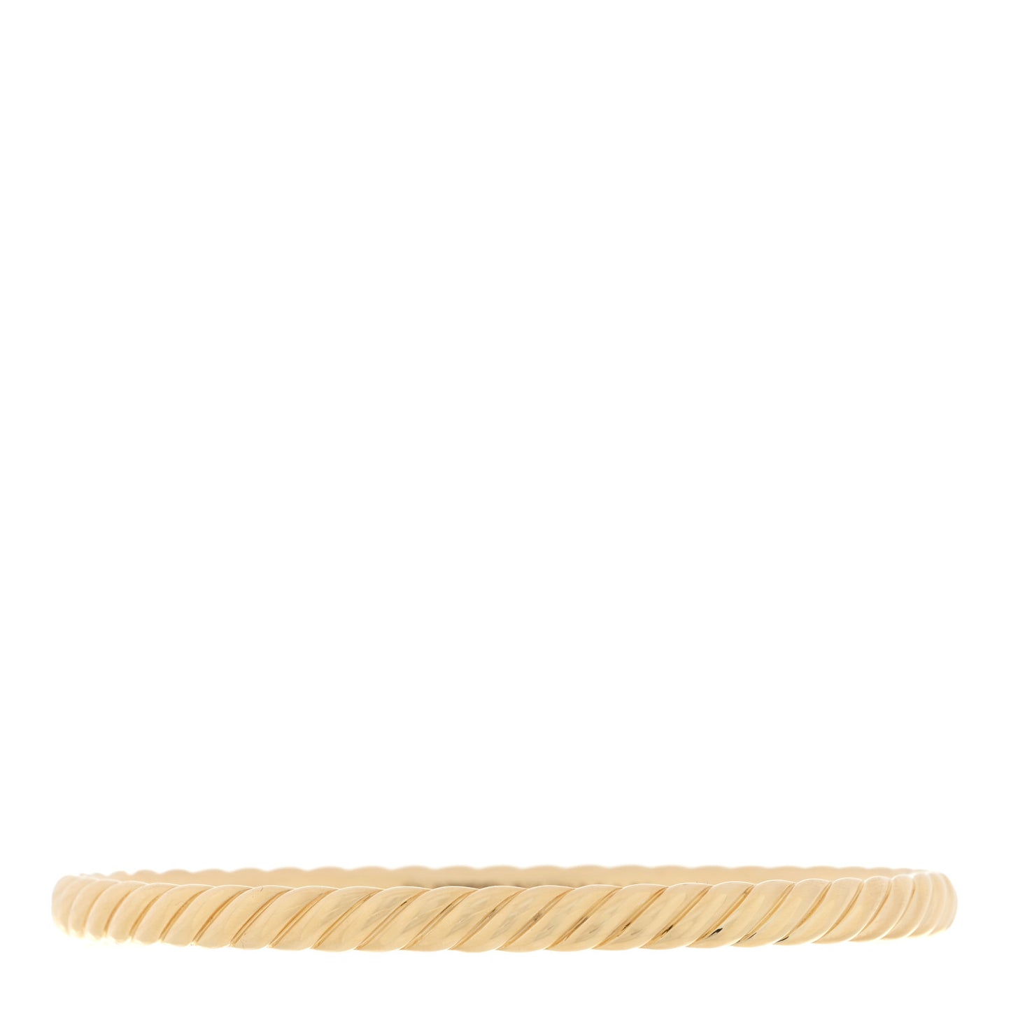 18K Yellow Gold 4.5mm Sculpted Cable Bracelet
