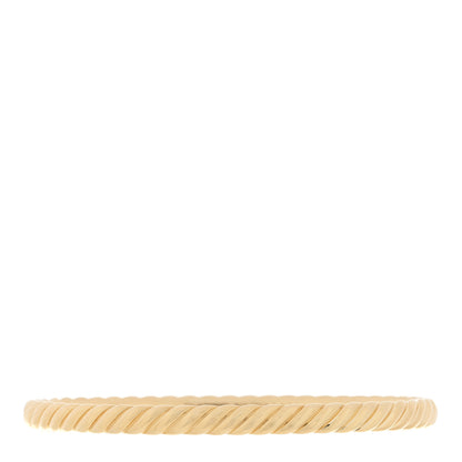 David Yurman 18K Yellow Gold 4.5mm Sculpted Cable Bracelet 1 of 3