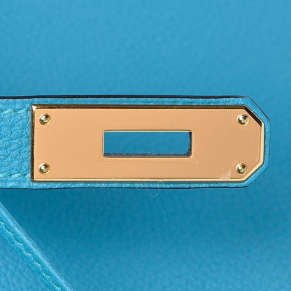 Hermes Togo Birkin 35 Turquoise 16 of 34