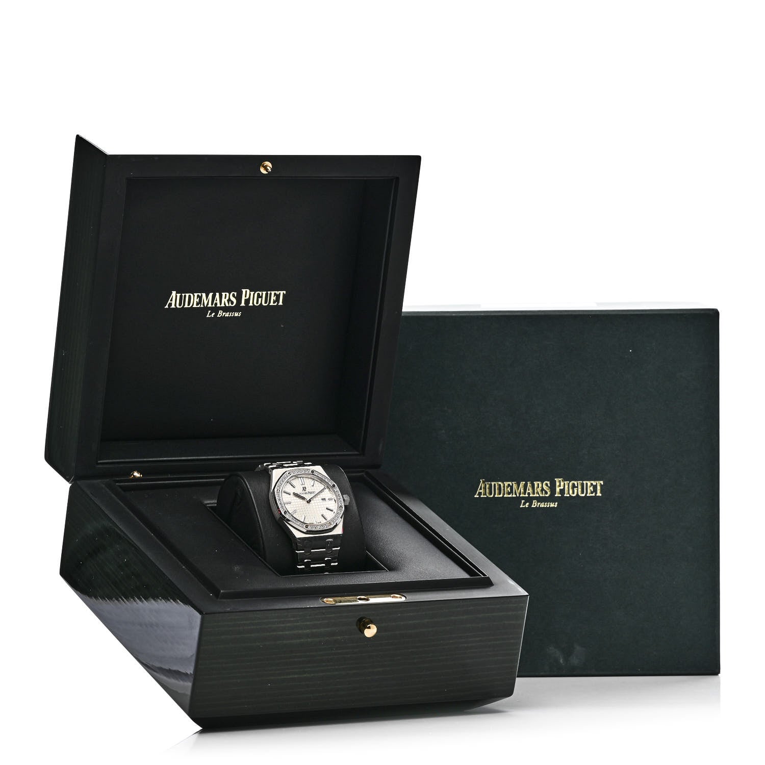 Audemars Piguet Stainless Steel Diamond Bezel 33mm Oak Lady Quartz Watch Silver 67651ST.ZZ1261ST.01 5 of 5
