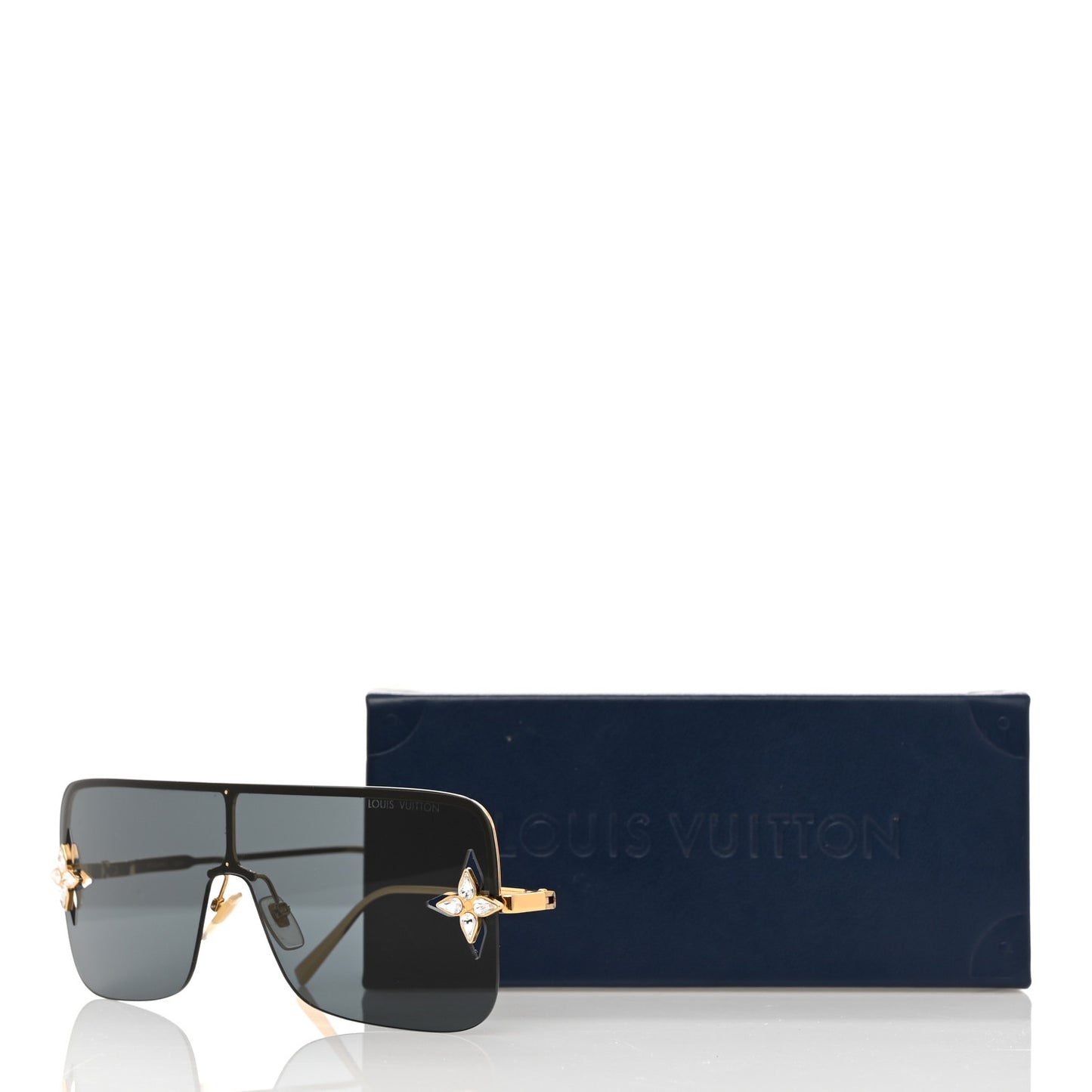 Metal Swarovski Crystal Star Light Sunglasses Z1664U Gold