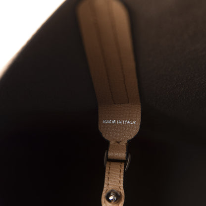 Fendi Vitello Vienna Enamel F is Fendi Shopping Tote Miele Scuro Taupe 10 of 12