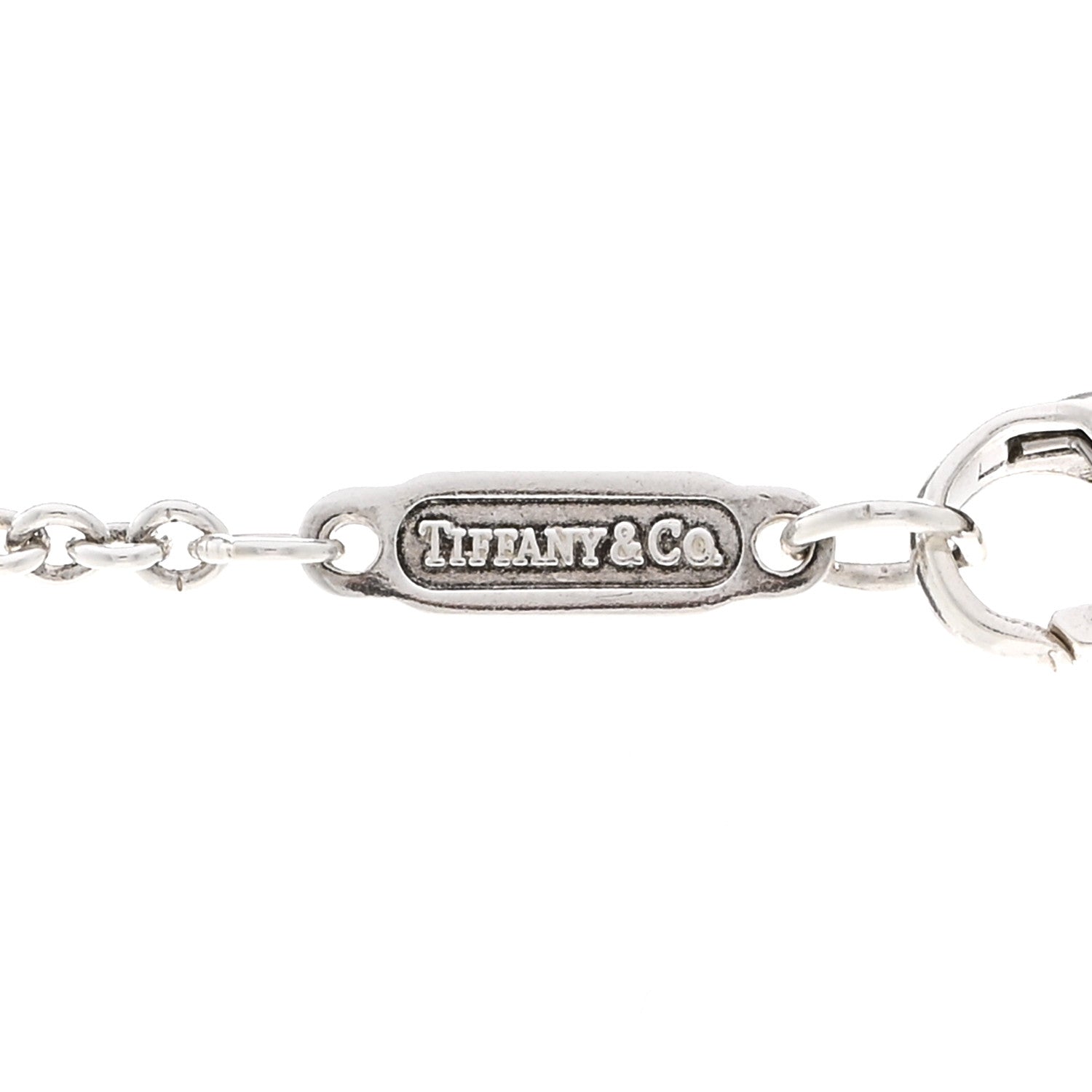 Tiffany Sterling Silver 1837 Lock Charm Pendant Necklace 4 of 4