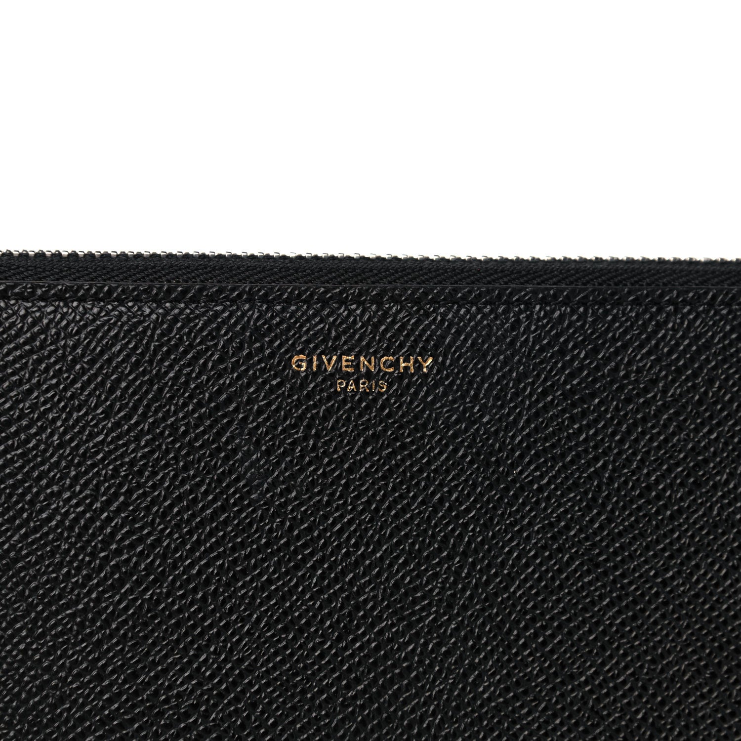 Givenchy Grained Calfskin Zip Around Wallet Black 6 of 12