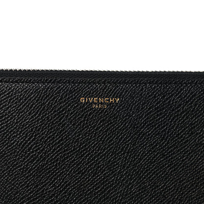 Givenchy Grained Calfskin Zip Around Wallet Black 6 of 12