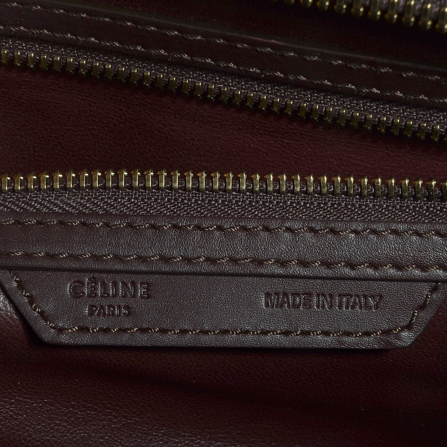 Celine Python Smooth Calfskin Mini Luggage Burgundy 7 of 9