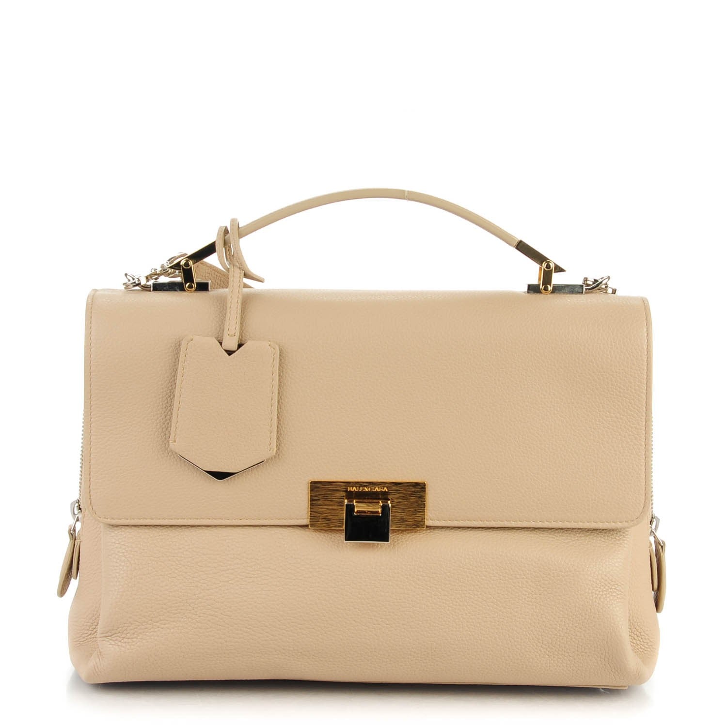 Balenciaga Grained Calfskin Le Dix Small Soft Cartable Beige Seigle 1 of 7