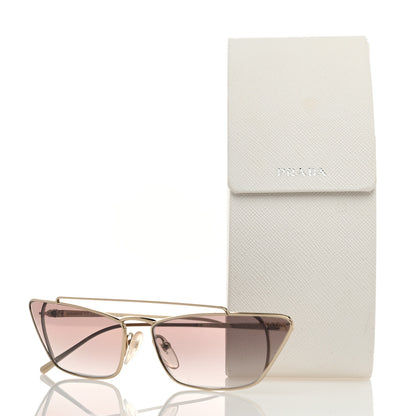 Prada Cat Eye Sunglasses SPR 64U Gold 8 of 8