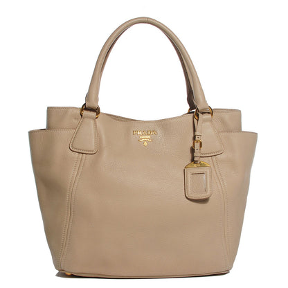 Prada Vitello Daino Side Pocket Hobo Sabbia 1 of 10