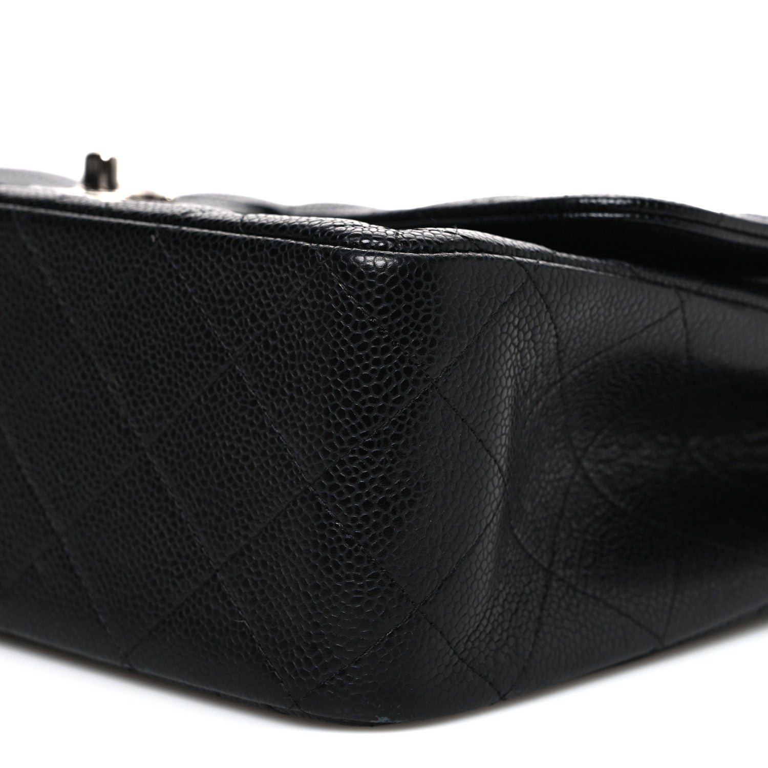 Chanel Caviar Quilted Jumbo Double Flap Black 10 of 11